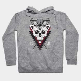 Skull Moth Space Stare Hoodie